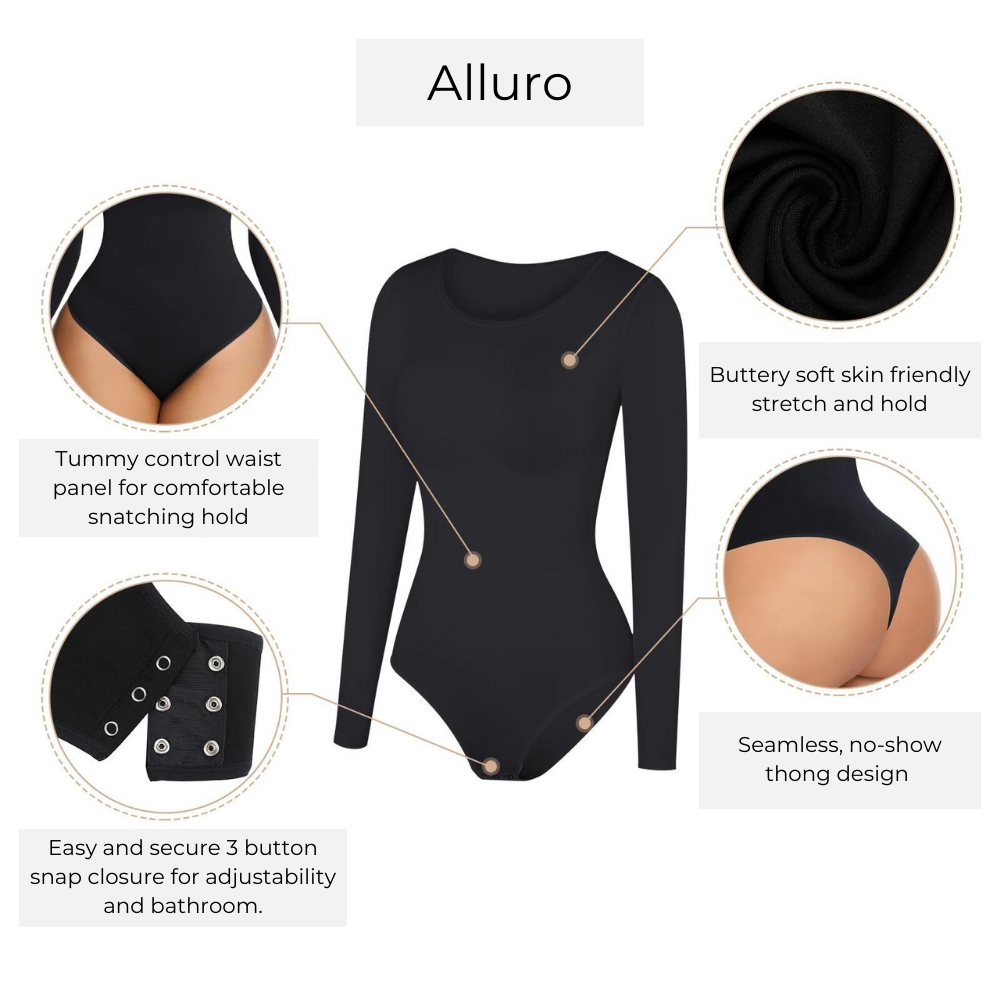 Long Sleeve Tummy Control Bodysuit (Bundle)